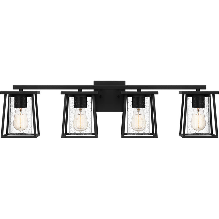 Quoizel LDG8633MBK Four Light Bath, Matte Black