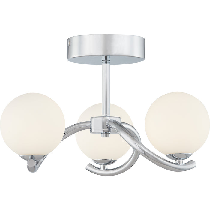 Quoizel PCESS1716C LED Semi Flush Mount, Polished Chrome