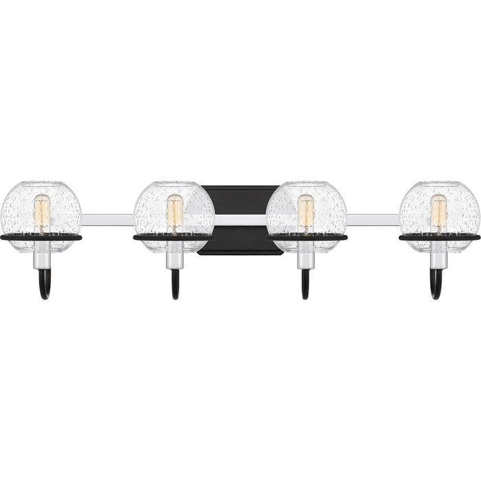 Quoizel PHX8631MBK Four Light Bath, Matte Black