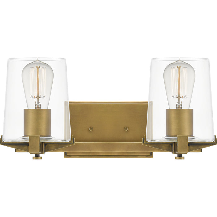 Quoizel PRY8616WS Two Light Bath, Weathered Brass