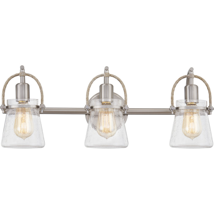 Quoizel STF8624BN Three Light Bath, Brushed Nickel