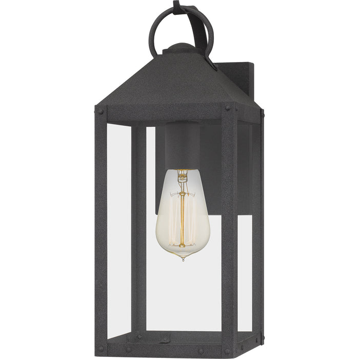 Quoizel TPE8406MB One Light Outdoor Wall Mount, Mottled Black