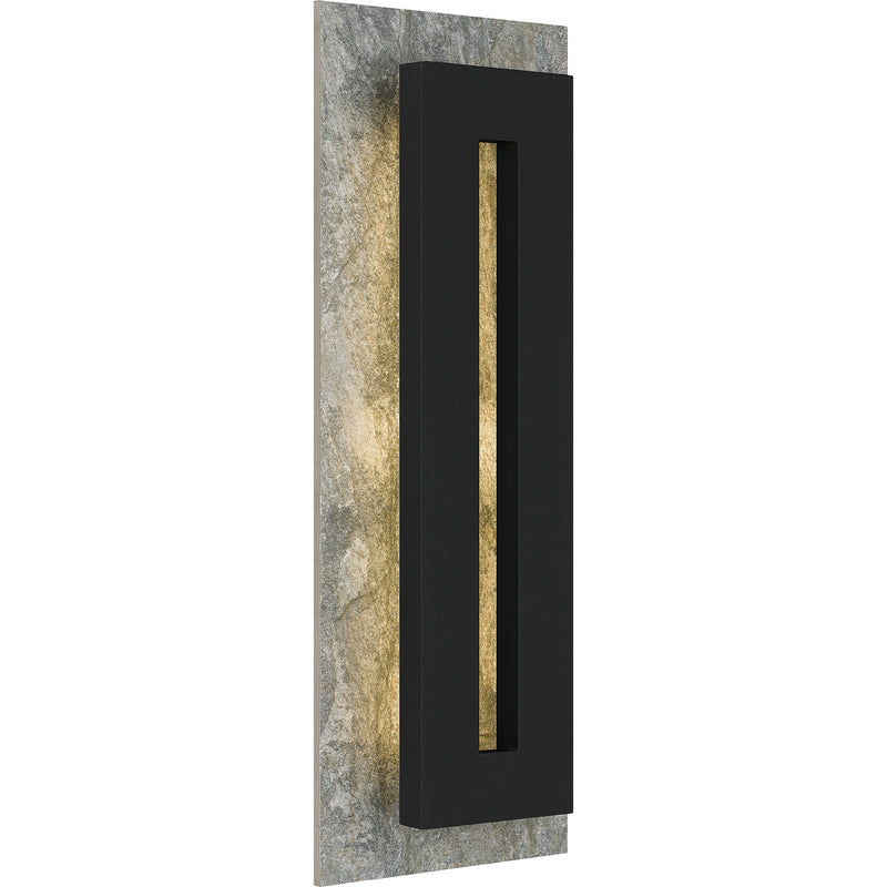 Quoizel TTE8408EK LED Outdoor Wall Mount, Earth Black