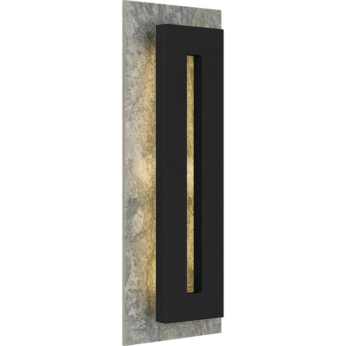 Quoizel TTE8408EK LED Outdoor Wall Mount, Earth Black