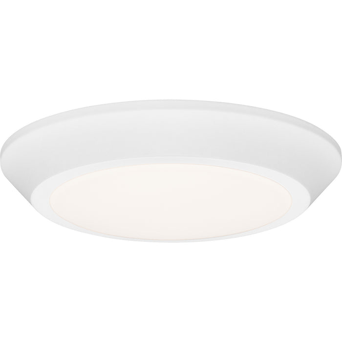 Quoizel VRG1605W LED Flush Mount, Matte White
