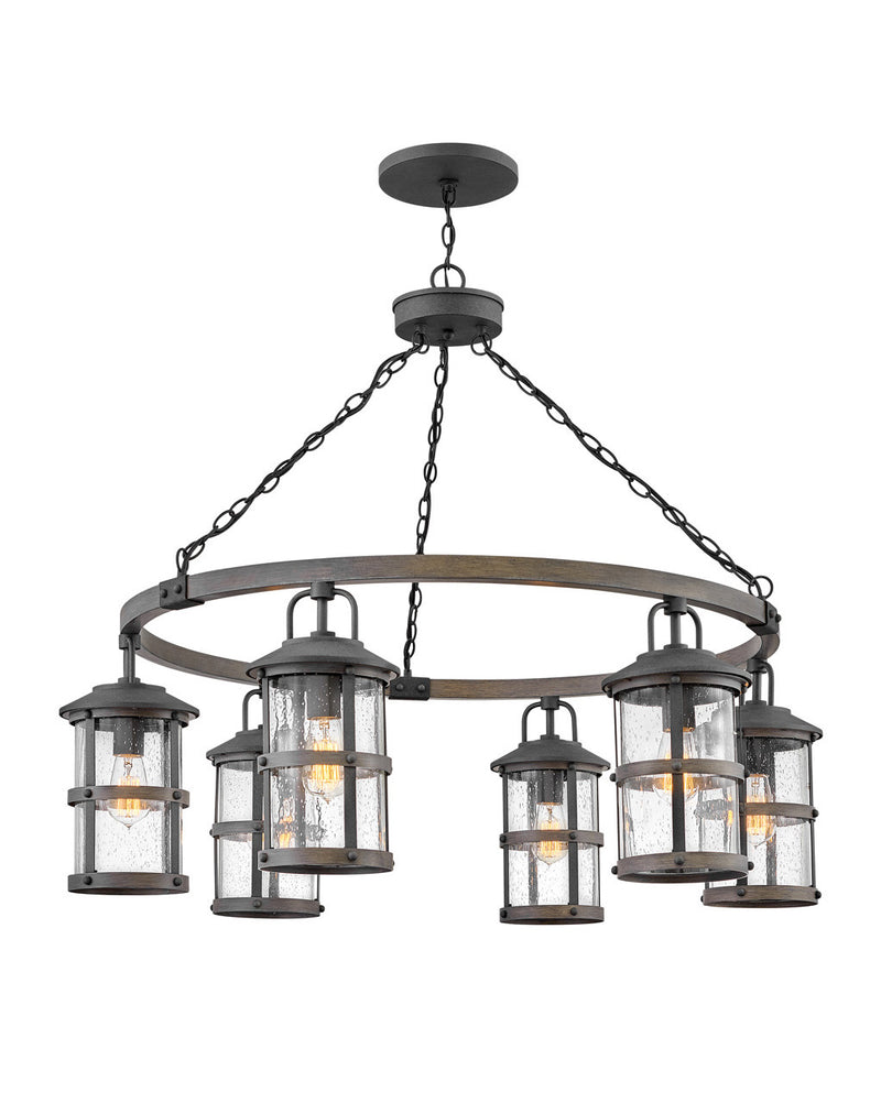 Hinkley 2689DZ-LL LED Lantern, Aged Zinc