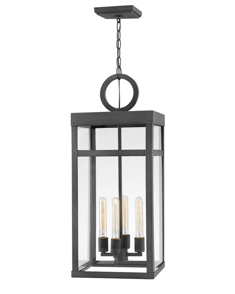 Hinkley 2808DZ-LL LED Lantern, Aged Zinc