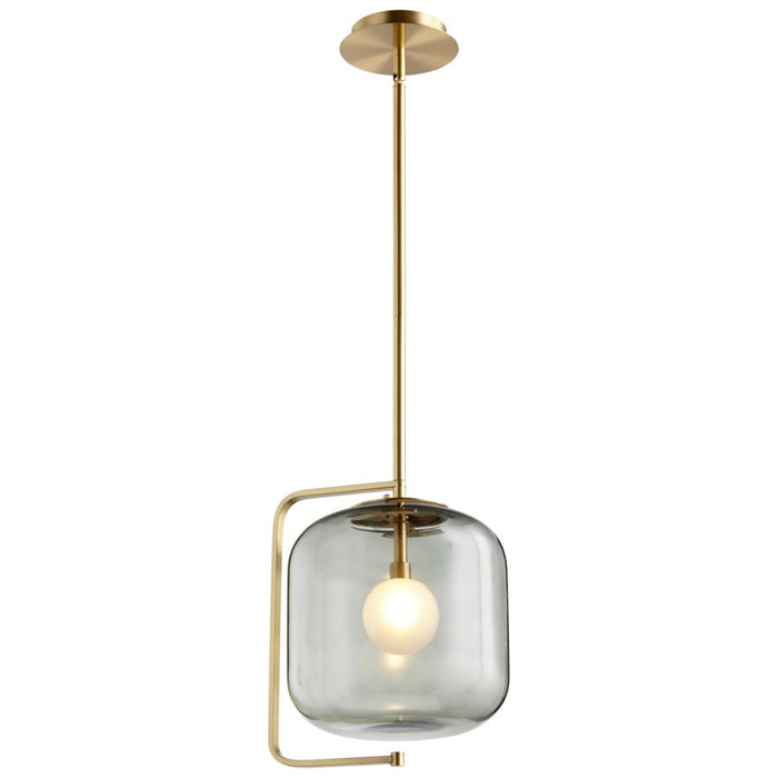 Cyan 10552 LED Pendant, Aged Brass