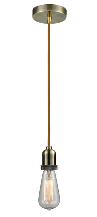 Innovations 100AB-10CR-0AB One Light Mini Pendant, Antique Brass