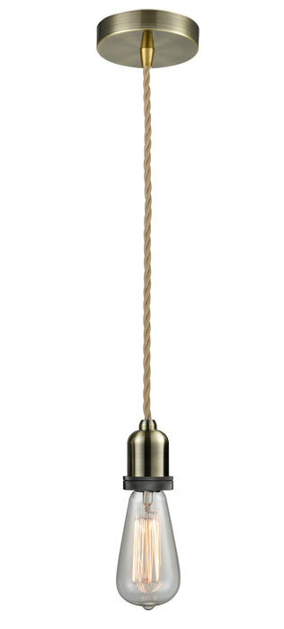 Innovations 100AB-10RE-0AB One Light Mini Pendant, Antique Brass