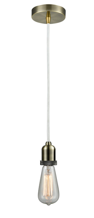Innovations 100AB-10W-0AB One Light Mini Pendant, Antique Brass