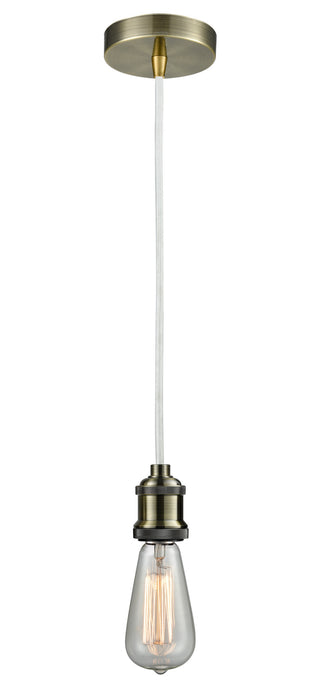 Innovations 100AB-10W-1AB One Light Mini Pendant, Antique Brass
