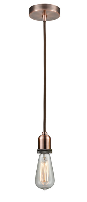 Innovations 100AC-10BR-0AC One Light Mini Pendant, Antique Copper