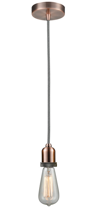 Innovations 100AC-10BW-0AC One Light Mini Pendant, Antique Copper