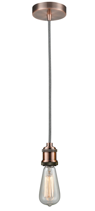 Innovations 100AC-10BW-1AC One Light Mini Pendant, Antique Copper