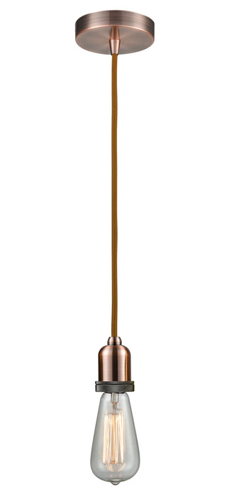 Innovations 100AC-10CR-0AC One Light Mini Pendant, Antique Copper