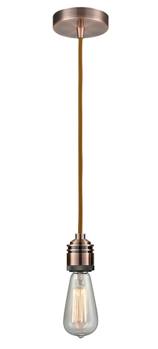 Innovations 100AC-10CR-2AC One Light Mini Pendant, Antique Copper