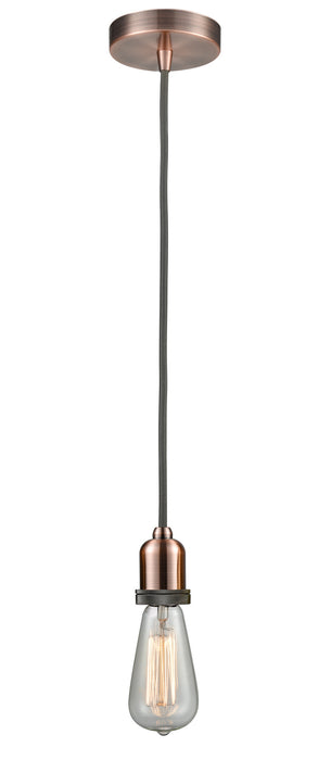 Innovations 100AC-10GY-0AC One Light Mini Pendant, Antique Copper