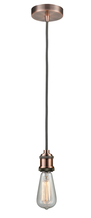 Innovations 100AC-10GY-1AC One Light Mini Pendant, Antique Copper