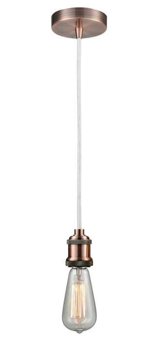 Innovations 100AC-10W-1AC One Light Mini Pendant, Antique Copper