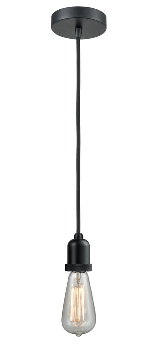 Innovations 100BK-10BK-0BK One Light Mini Pendant, Matte Black