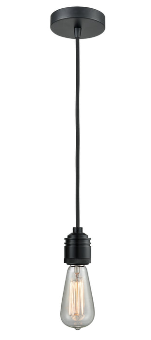 Innovations 100BK-10BK-2BK One Light Mini Pendant, Matte Black