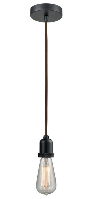Innovations 100BK-10BR-0BK One Light Mini Pendant, Matte Black