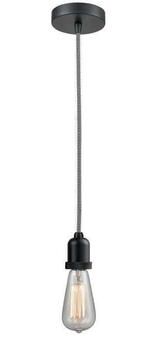Innovations 100BK-10BW-0BK One Light Mini Pendant, Matte Black