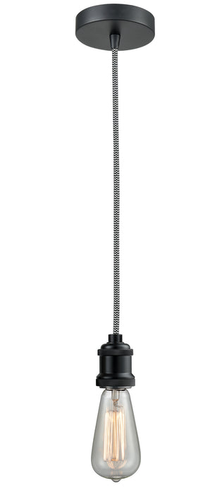 Innovations 100BK-10BW-1BK One Light Mini Pendant, Matte Black