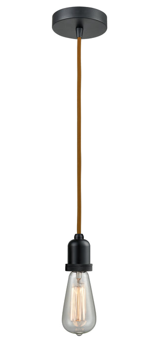Innovations 100BK-10CR-0BK One Light Mini Pendant, Matte Black