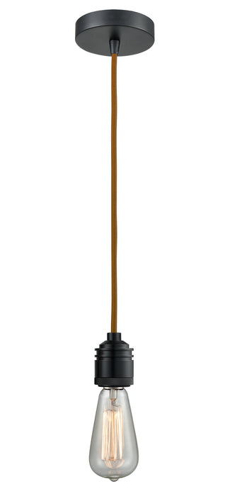 Innovations 100BK-10CR-2BK One Light Mini Pendant, Matte Black