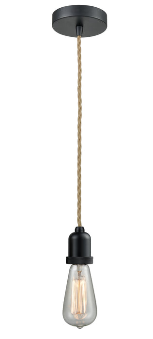 Innovations 100BK-10RE-0BK One Light Mini Pendant, Matte Black