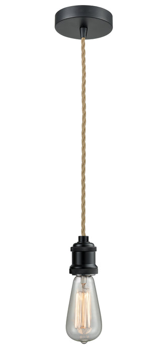 Innovations 100BK-10RE-1BK One Light Mini Pendant, Matte Black