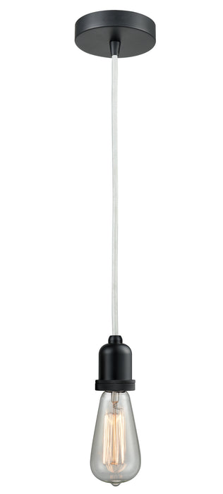 Innovations 100BK-10W-0BK One Light Mini Pendant, Matte Black