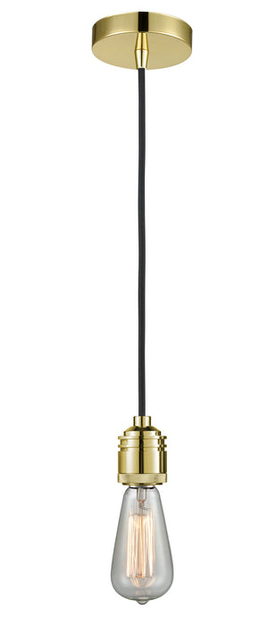 Innovations 100GD-10BK-2GD One Light Mini Pendant, Gold
