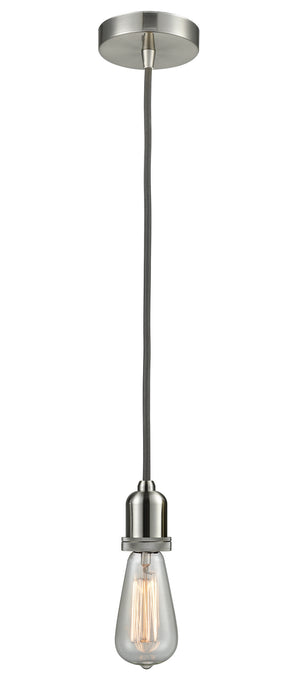 Innovations 100SN-10GY-0SN One Light Mini Pendant, Satin Nickel