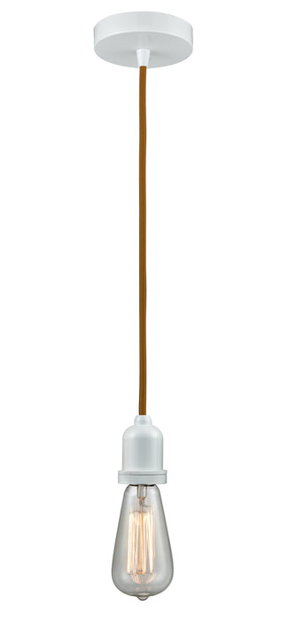 Innovations 100W-10CR-0W One Light Mini Pendant, White