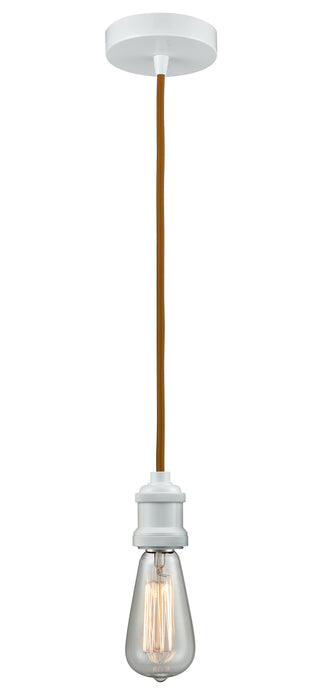 Innovations 100W-10CR-1W One Light Mini Pendant, White