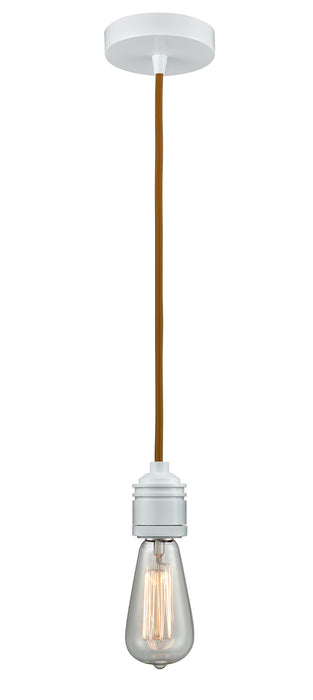 Innovations 100W-10CR-2W One Light Mini Pendant, White