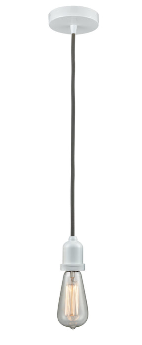 Innovations 100W-10GY-0W One Light Mini Pendant, White