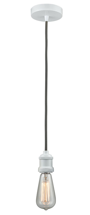Innovations 100W-10GY-1W One Light Mini Pendant, White