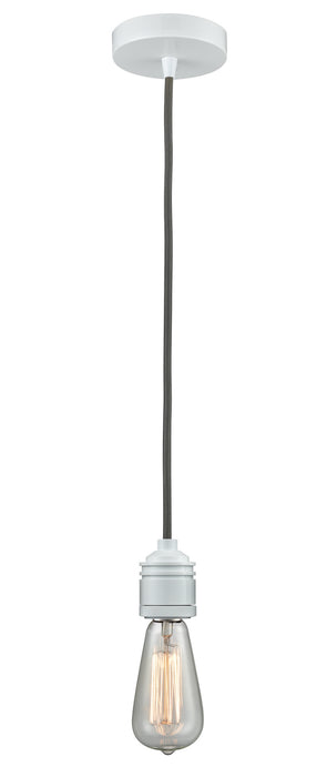 Innovations 100W-10GY-2W One Light Mini Pendant, White