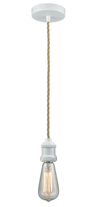 Innovations 100W-10RE-1W One Light Mini Pendant, White
