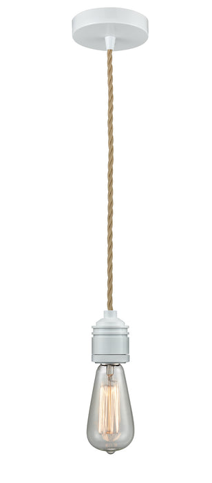 Innovations 100W-10RE-2W One Light Mini Pendant, White