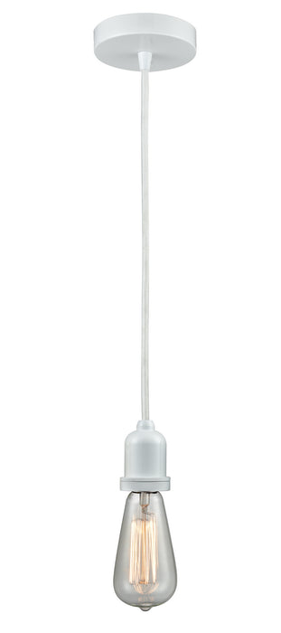 Innovations 100W-10W-0W One Light Mini Pendant, White