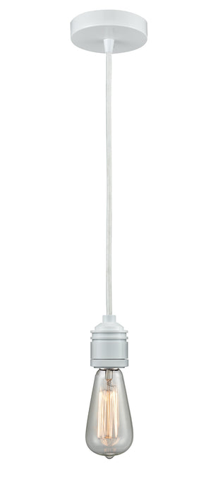 Innovations 100W-10W-2W One Light Mini Pendant, White