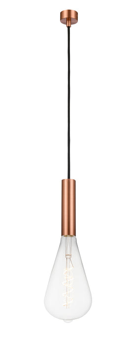 Innovations 198-1P-AC-BB125LED LED Mini Pendant, Antique Copper