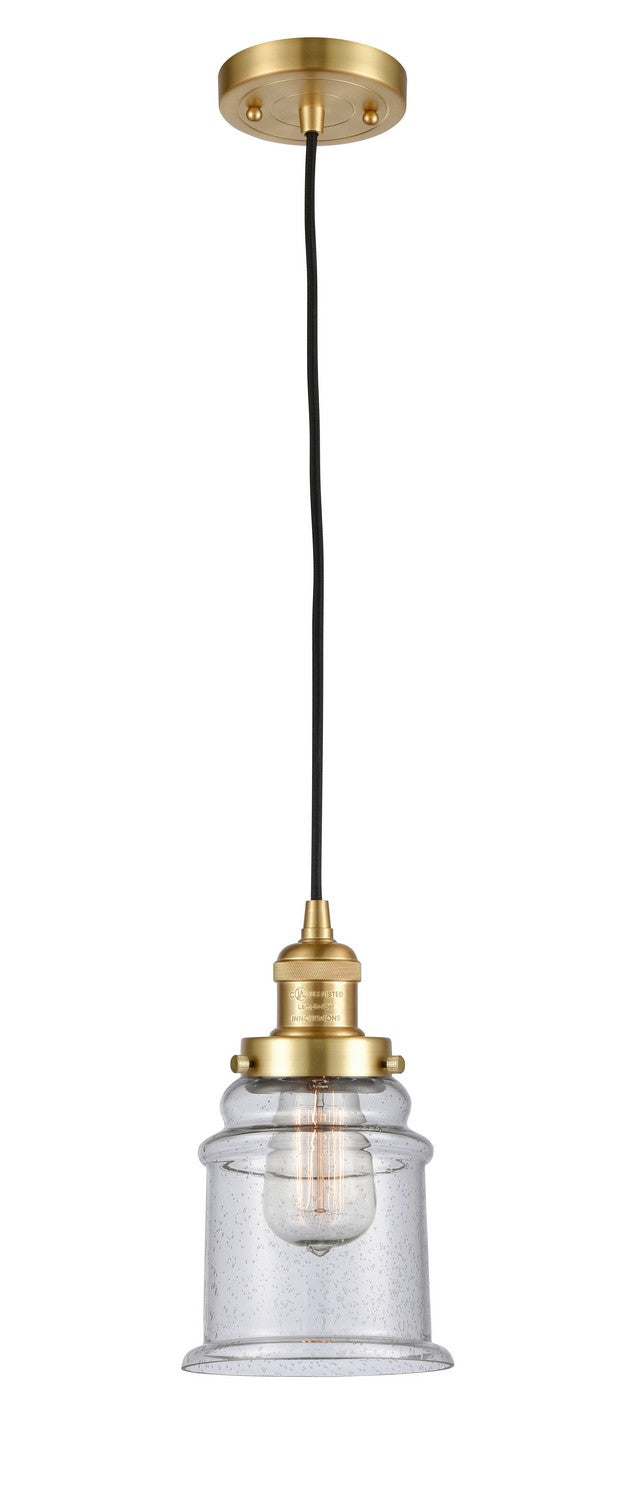 Innovations 201C-SG-G184-LED LED Mini Pendant, Satin Gold