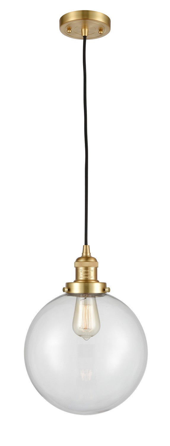 Innovations 201C-SG-G202-10-LED LED Mini Pendant, Satin Gold