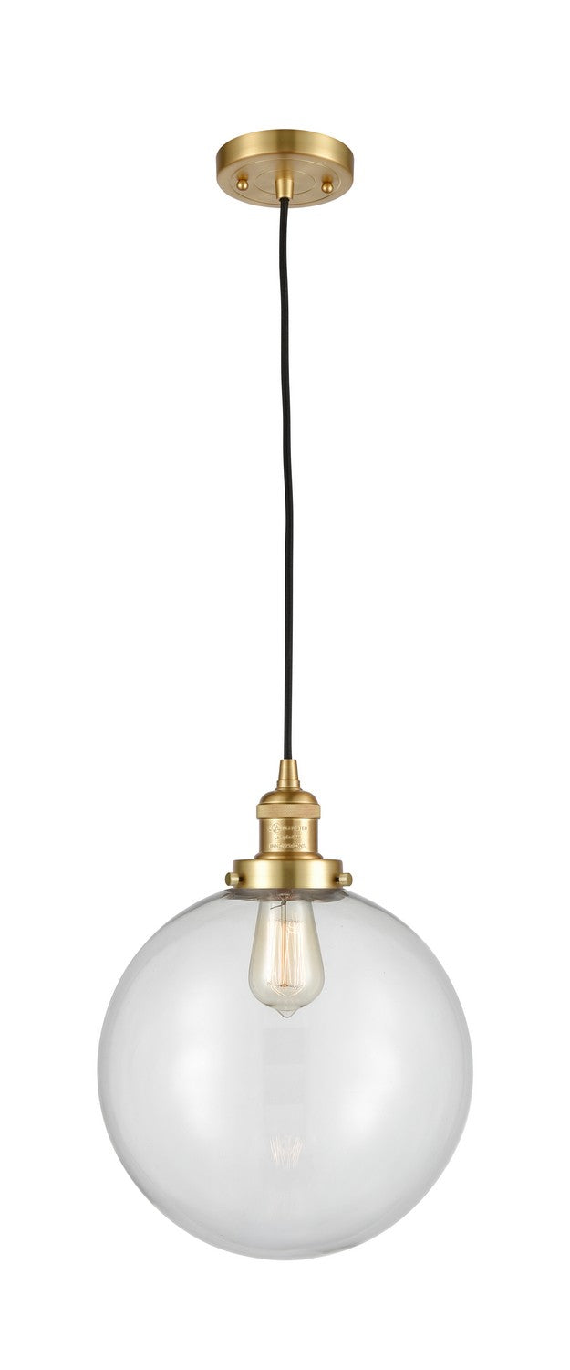 Innovations 201C-SG-G202-12-LED LED Mini Pendant, Satin Gold